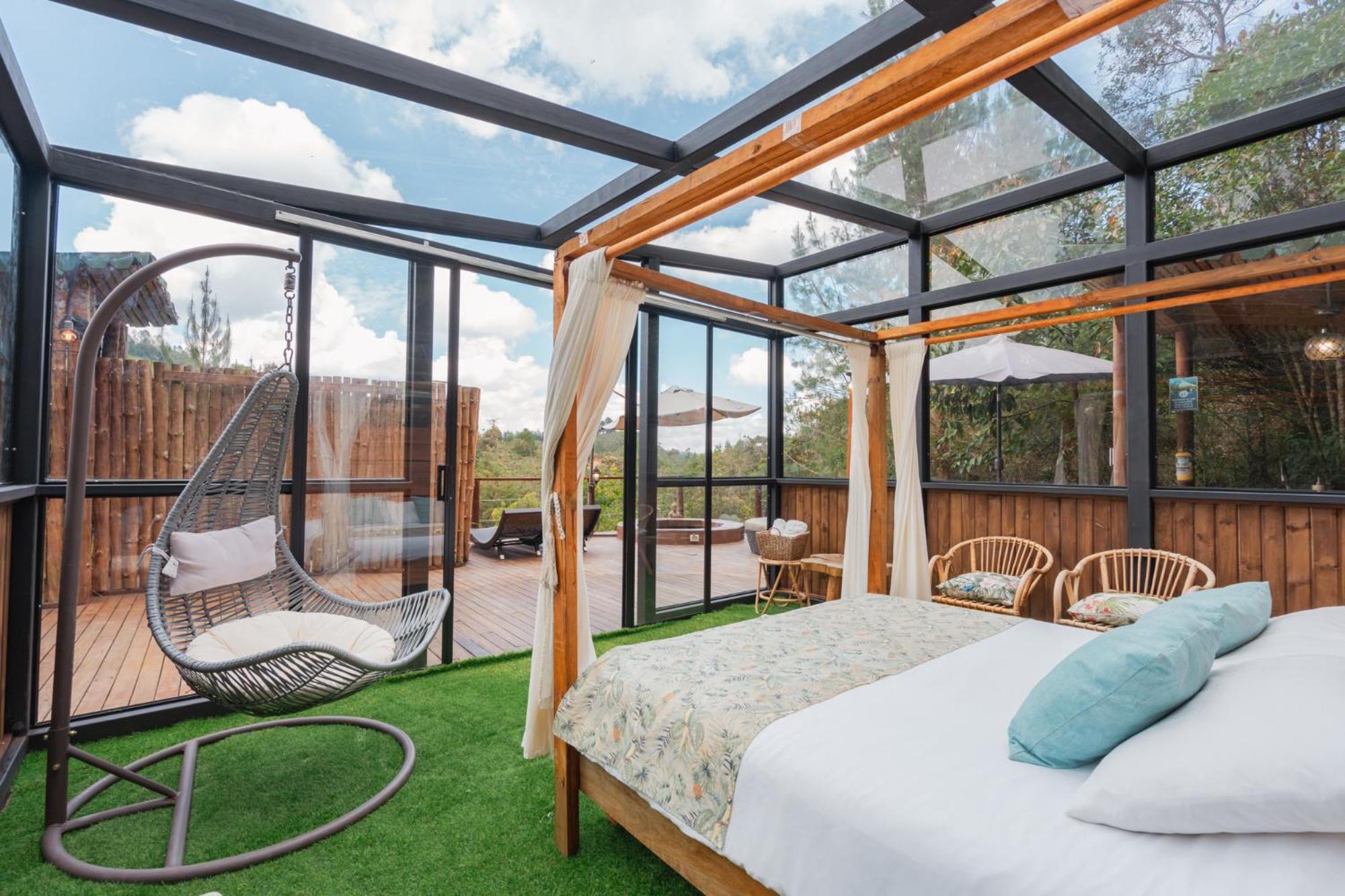 فندق Bubblesky Glamping 40 Min From Medellin إلريتيرو المظهر الخارجي الصورة